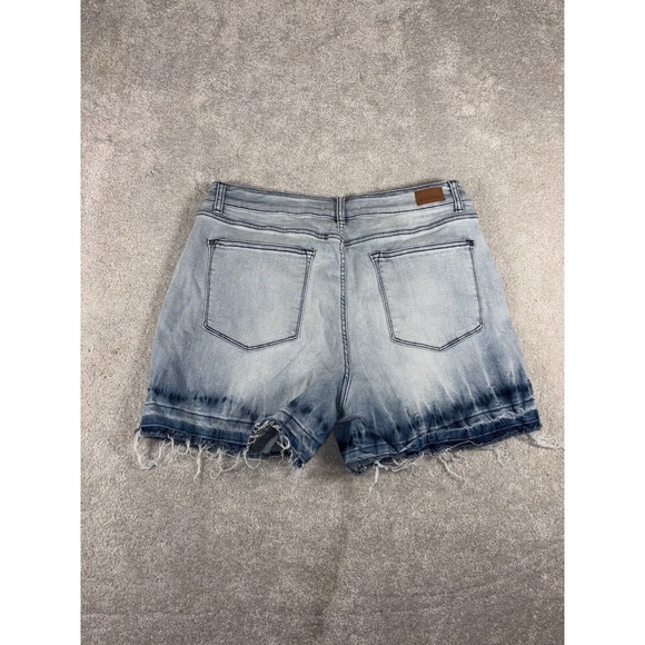 Judy Blue Tie Dye Cut Off Jean Shorts Womens Size 2xl Festival Western Coastal - Picture 4 of 8